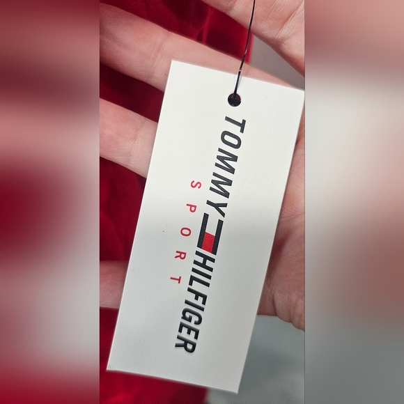 Tommy Hilfiger Sport Women's Red Scoop Neck Sleeveless Active Tank Top Size L - Picture 7 of 12